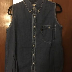 Vintage Levi’s white tag button up denim tank